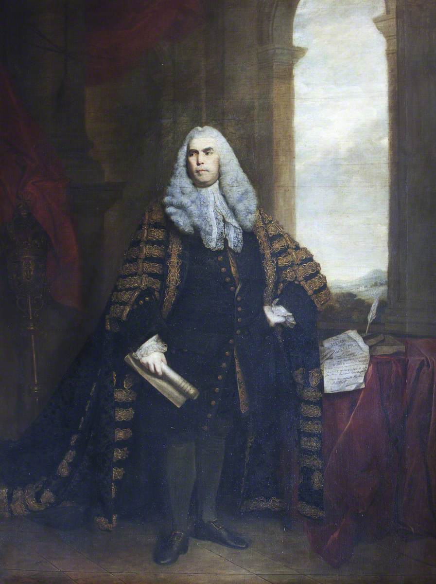 Joshua Reynolds, The Hon. Sir John Cust, 3rd Bt of Pinchbeck and 6th Bt of Humby (1718-1770) in Speaker's Robes
