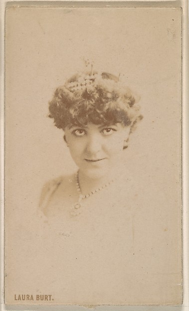Kinney Brothers Tobacco Company, Laura Burt, from the Actresses series (N246), Type 1, issued by Kinney Brothers to promote Sporting Extra Cigarettes