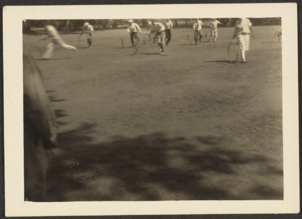 Louis Fleckenstein, [Children Rolling Hoops]