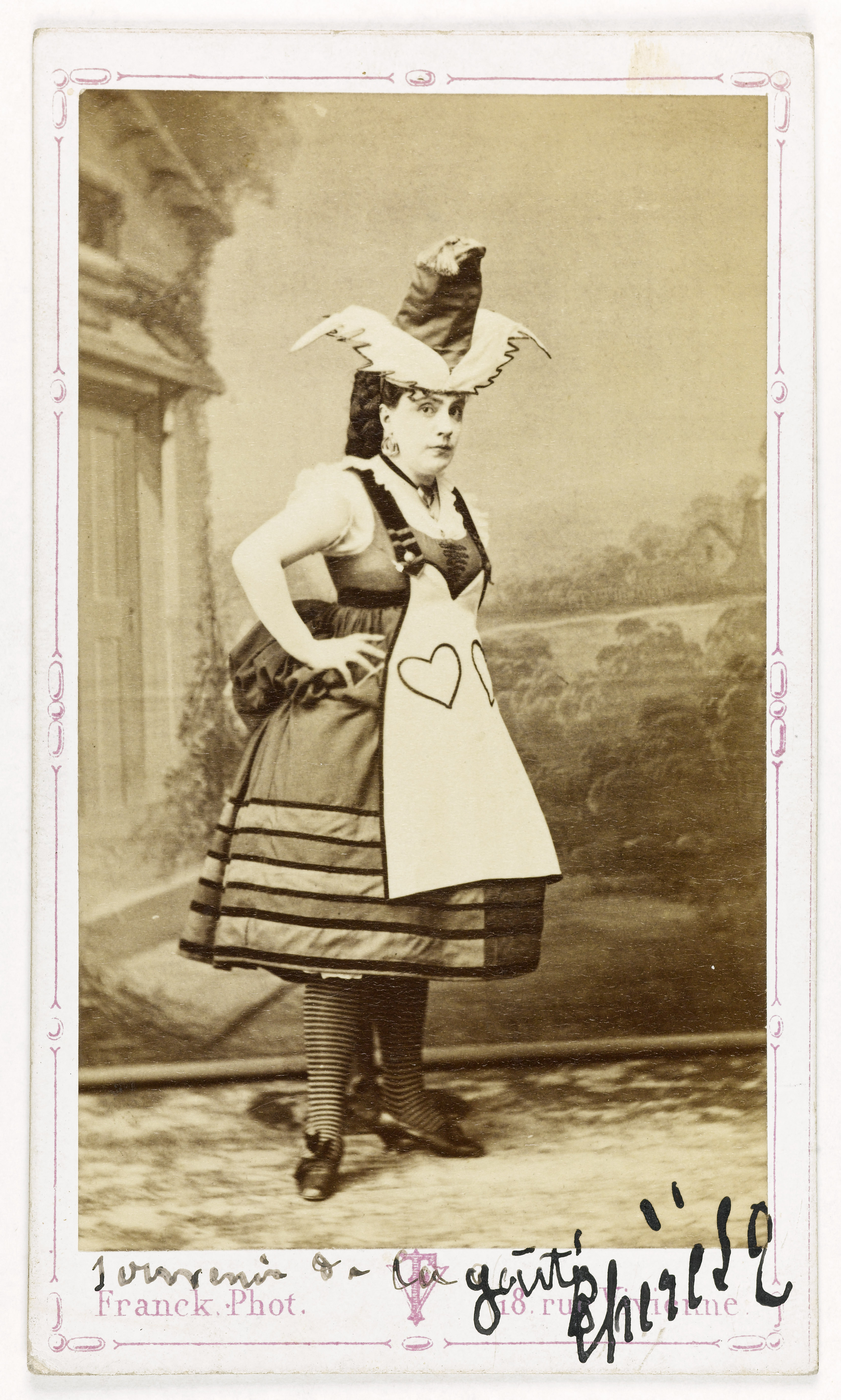 Franck, Portrait de Thérésa, (Emma Thérèse dite Valadon, épouse de Mr Guilloreau, 1837-1913), chanteuse comique.