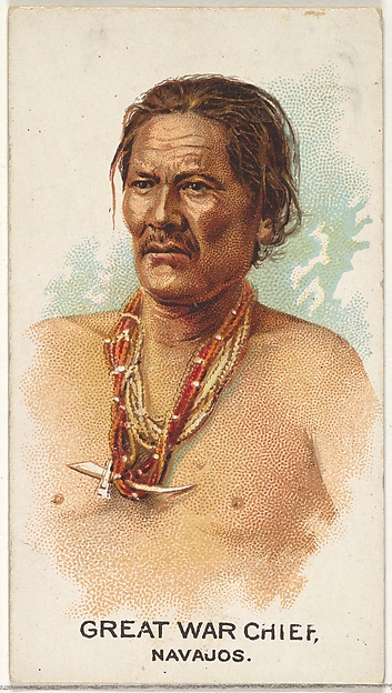 Allen & Ginter, Great War Chief, Navajos, from the American Indian Chiefs series (N2) for Allen & Ginter Cigarettes Brands