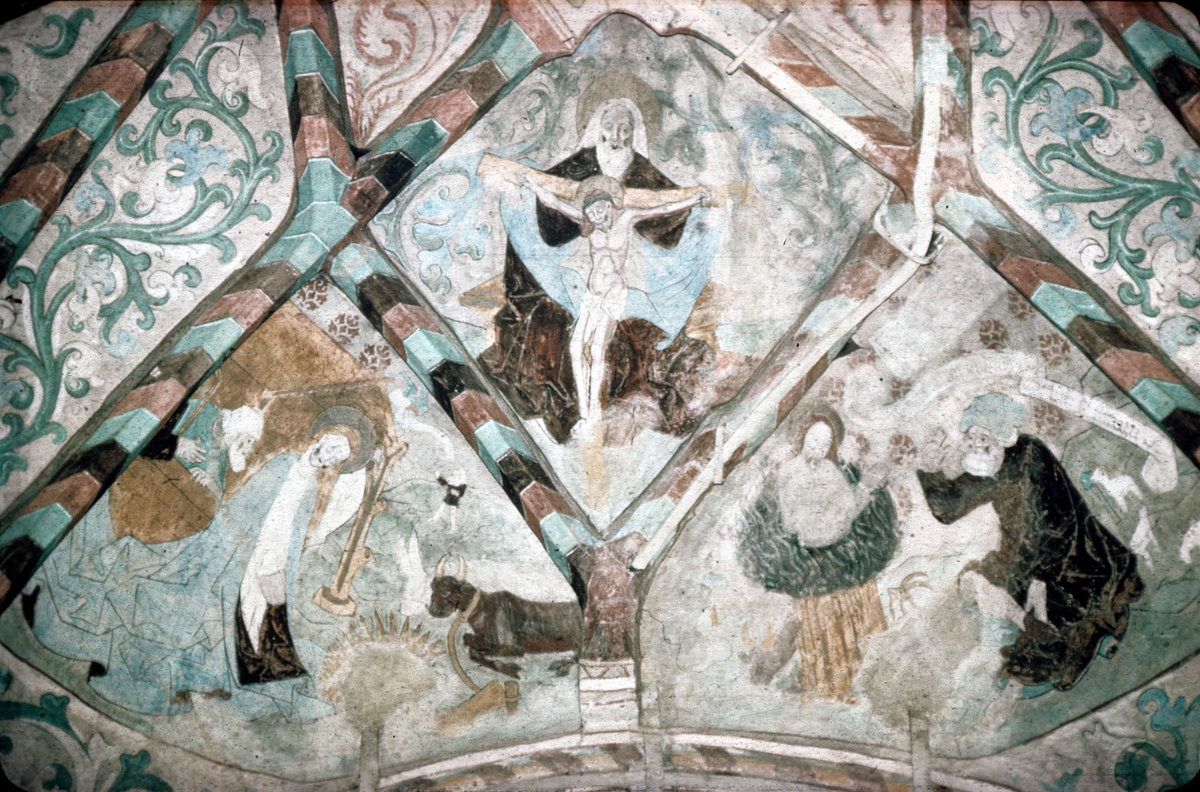 Okänd,, Lime painting in Härnevi Church, Härnevi parish, Uppland