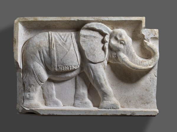 Unknown, Architectural Relief with an Elephant (Facing Right)