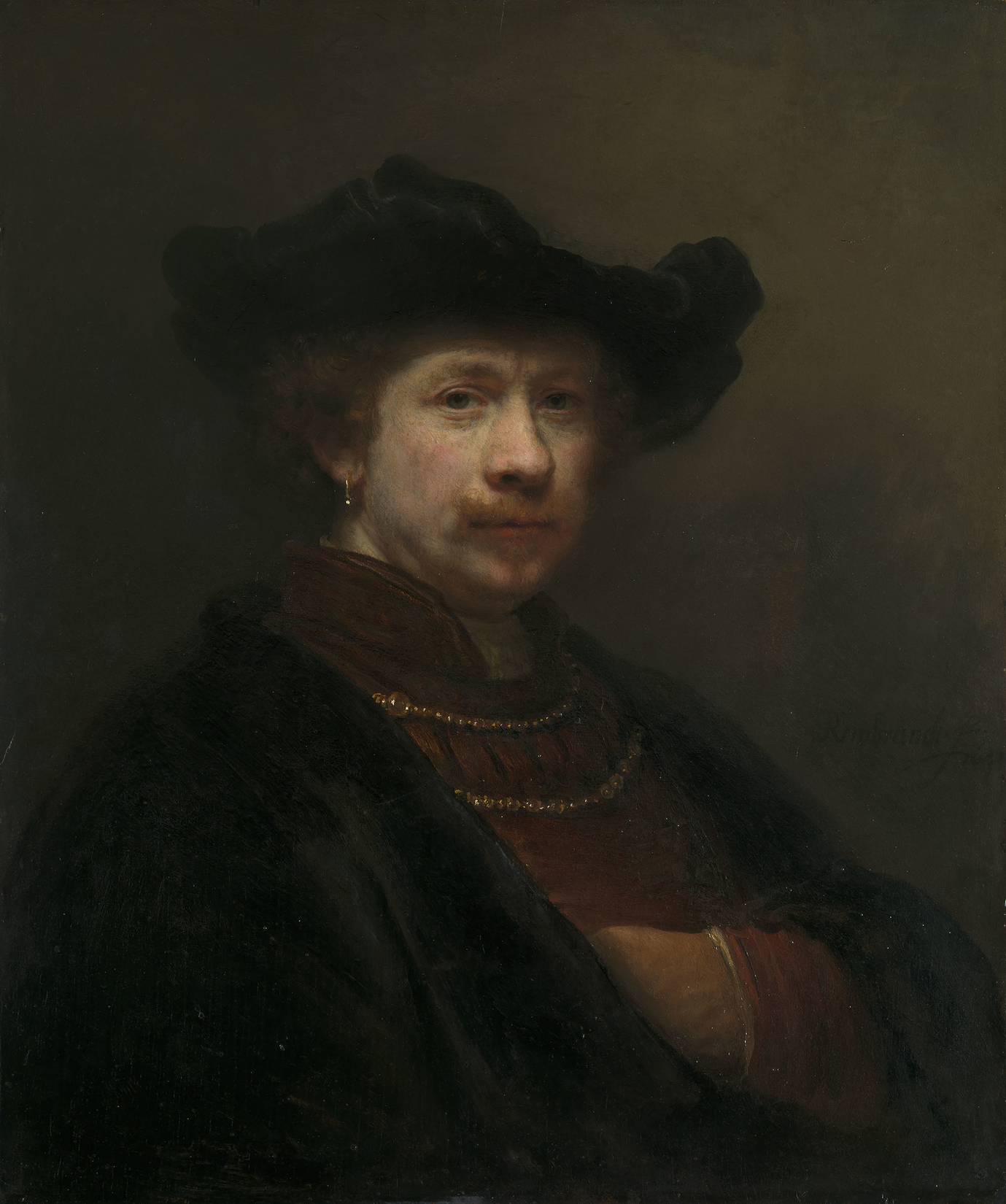 Rembrandt, Self-Portrait in a Flat Cap