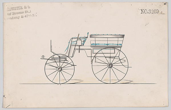 Brewster & Co., Design for Omnibus or Wagonette, no. 3269a