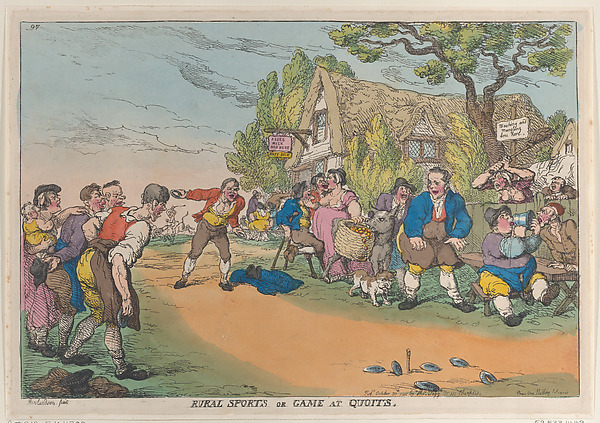Thomas Rowlandson, Rural Sports or Game at Quoits