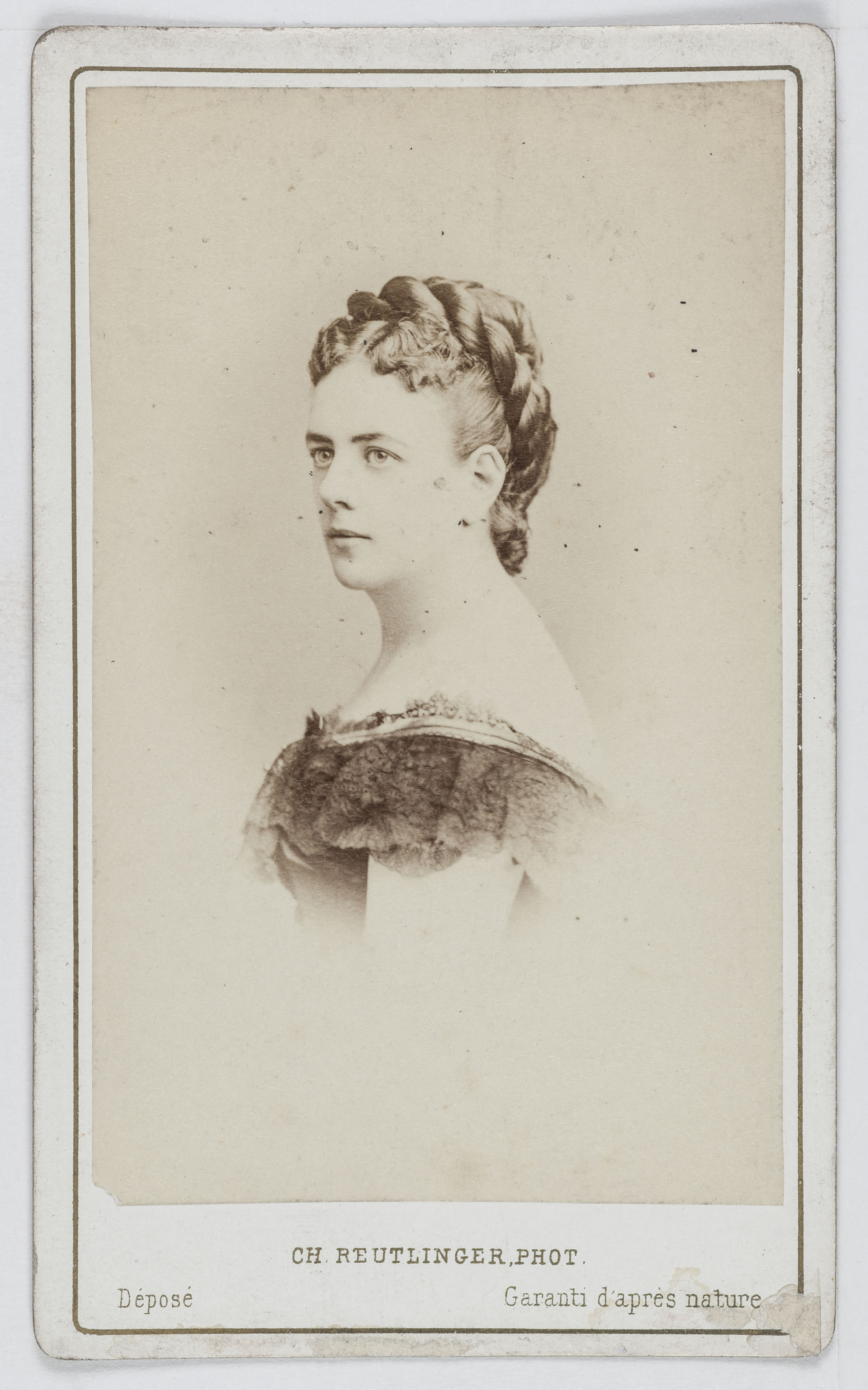 Charles Reutlinger, Portrait de Stella, actrice au Théâtre de la Gaîté en 1869-1870 et au Théâtre des Variétés.