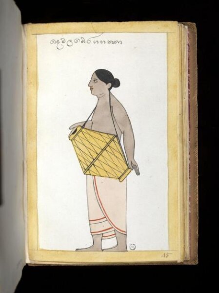 Unknown, One of sixty-three drawings from an Album depicting Sinhalese occupations and castes.