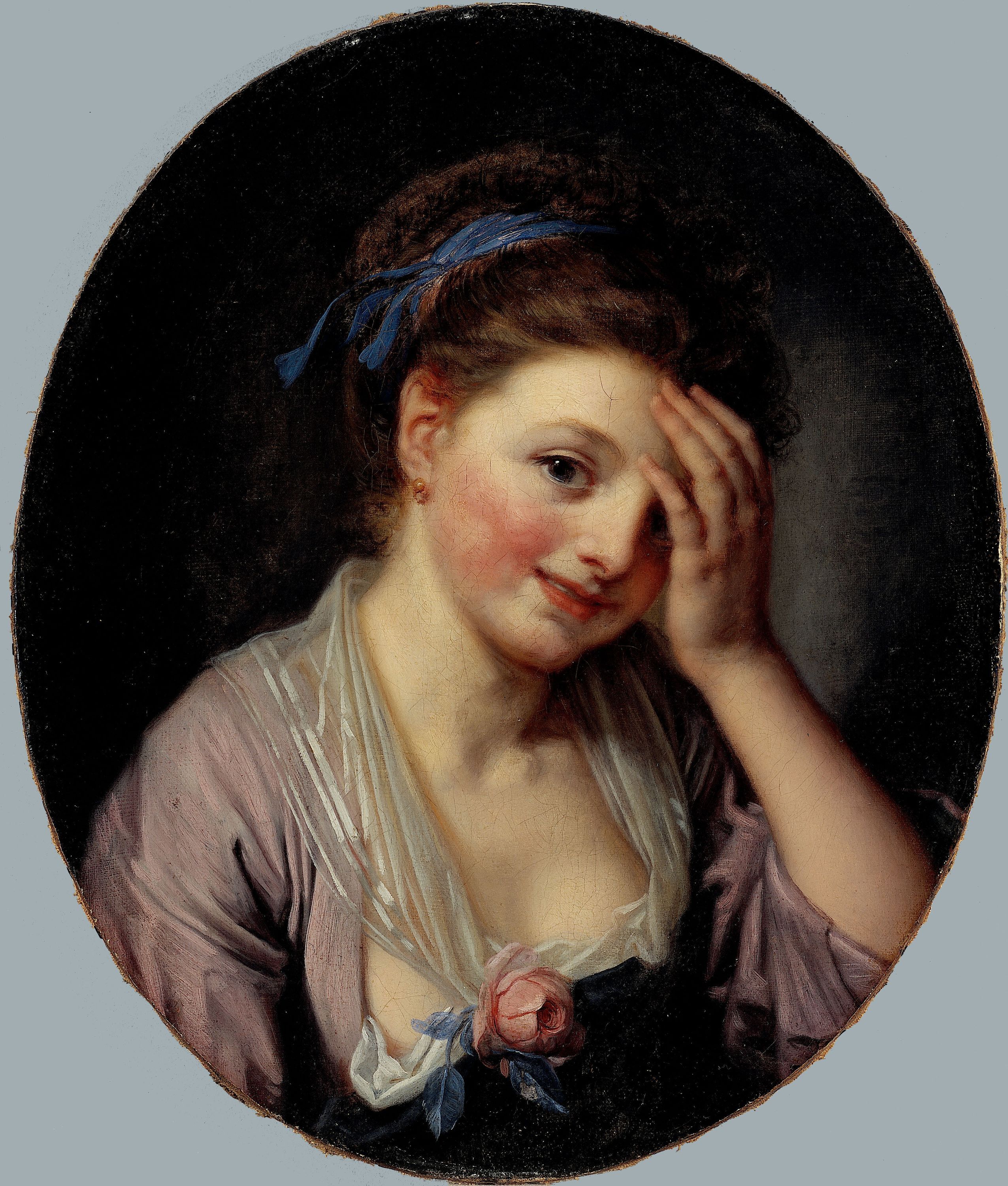 Ecole française, Portrait de jeune fille