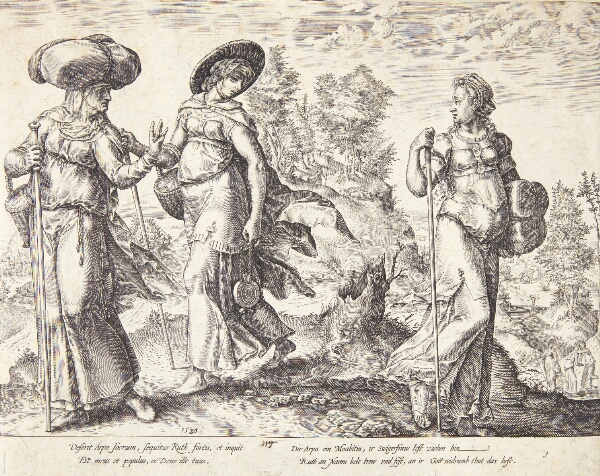 Hendrick Goltzius, Oprah forlader Ruth og Naomi