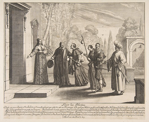 Abraham Bosse, Lodging Pilgrims, from "Acts of Mercy" (Les Oeuvres de Miséricorde)