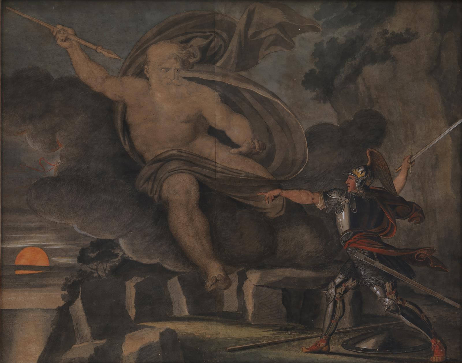 Asmus Jacob Carstens, Fingals kamp med Lodas ånd