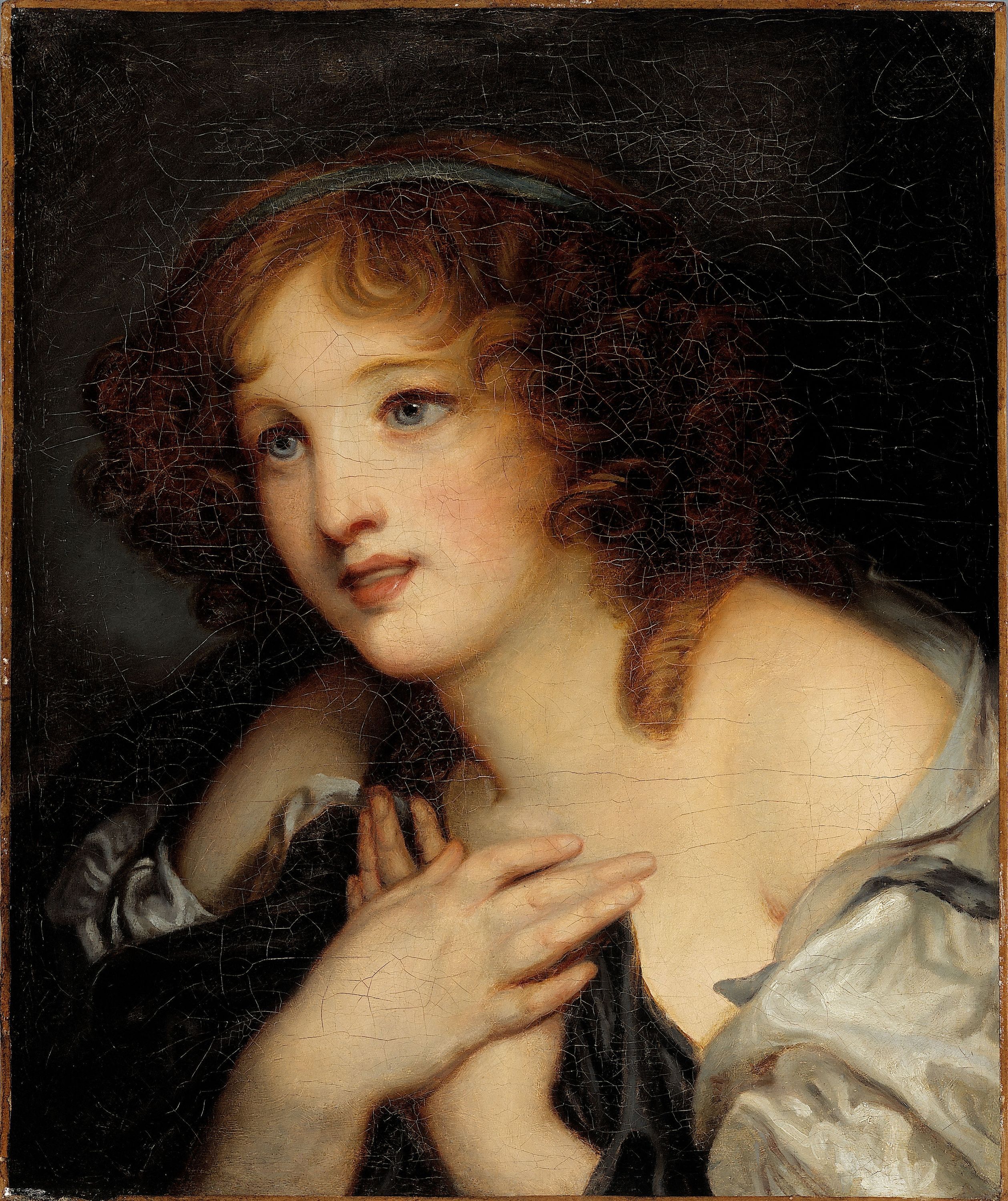 Ecole française, Portrait de jeune fille