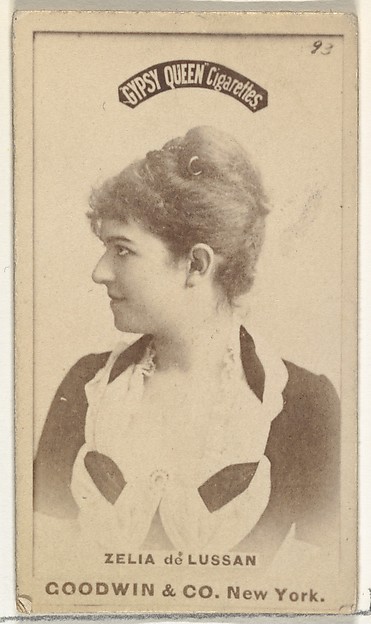Goodwin & Company, Zelia de Lussan, from the Actors and Actresses series (N171) for Gypsy Queen Cigarettes