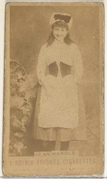 Allen & Ginter, Jean Harold, from the Actors and Actresses series (N45, Type 1) for Virginia Brights Cigarettes