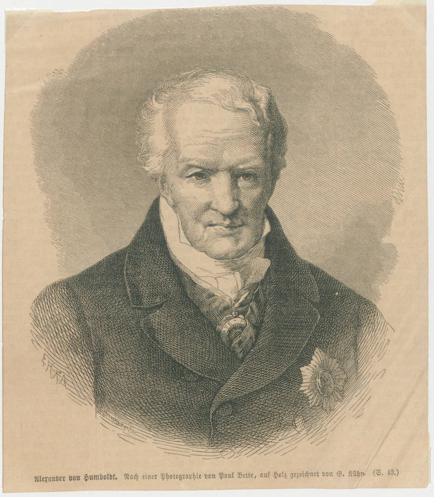 G. (um 1870) (Zeichner) Kühn, Alexander von Humboldt.