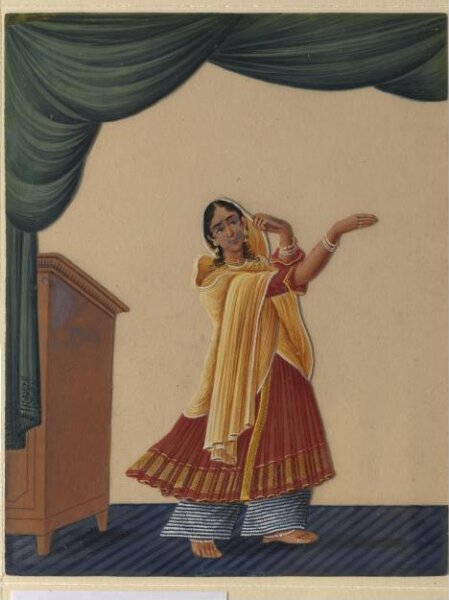 Unknown, One of twelve drawings of musicians and dancing-girls.