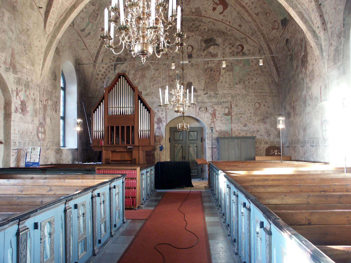 Johan Dellbeck, Interiör i Ärentuna kyrka, Ärentuna socken, Uppland 2004