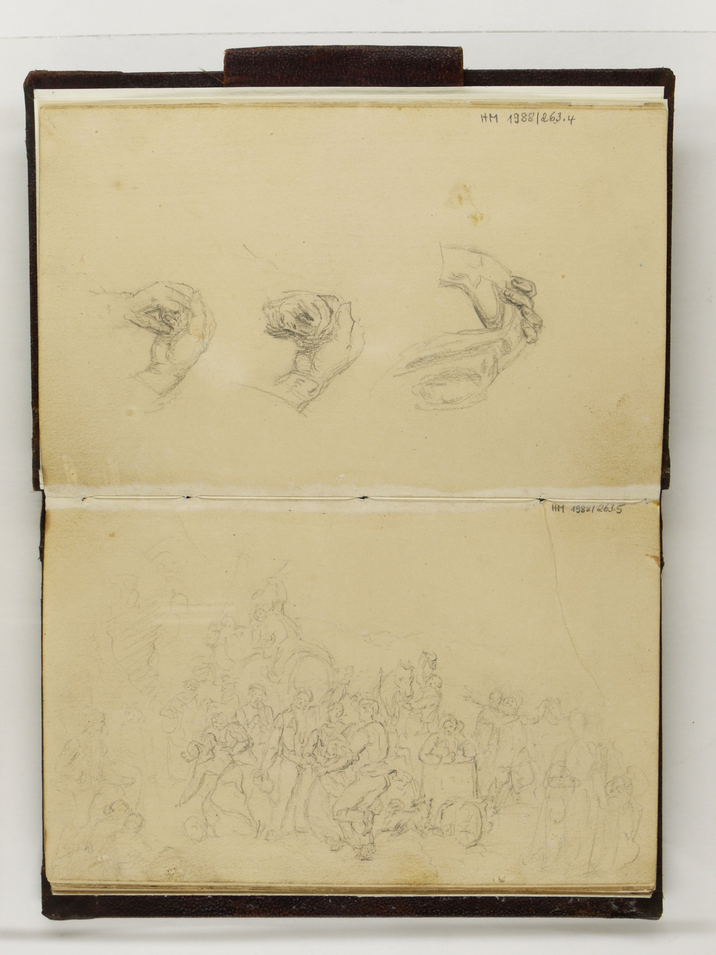 Johann Jakob Serr, Studienzeichnungen zum Herbstfest bei Rhodt (HMP_1988_0183)