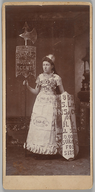 Unknown, [Merchants' Carnival Portrait: U.S. Life Insurance, Besore & Murray Agents]