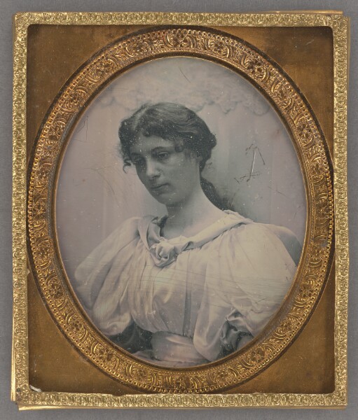 Unknown, [Portrait of a Somber-looking Young Woman]