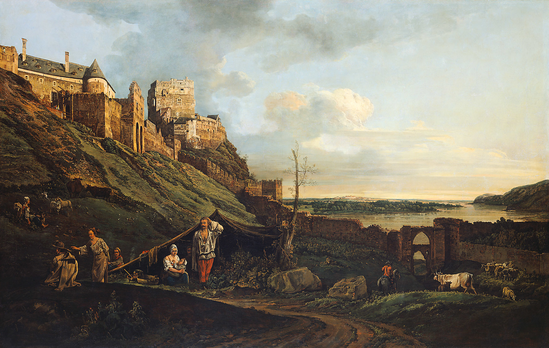 Bernardo Bellotto, Die Ruine Theben an der March
