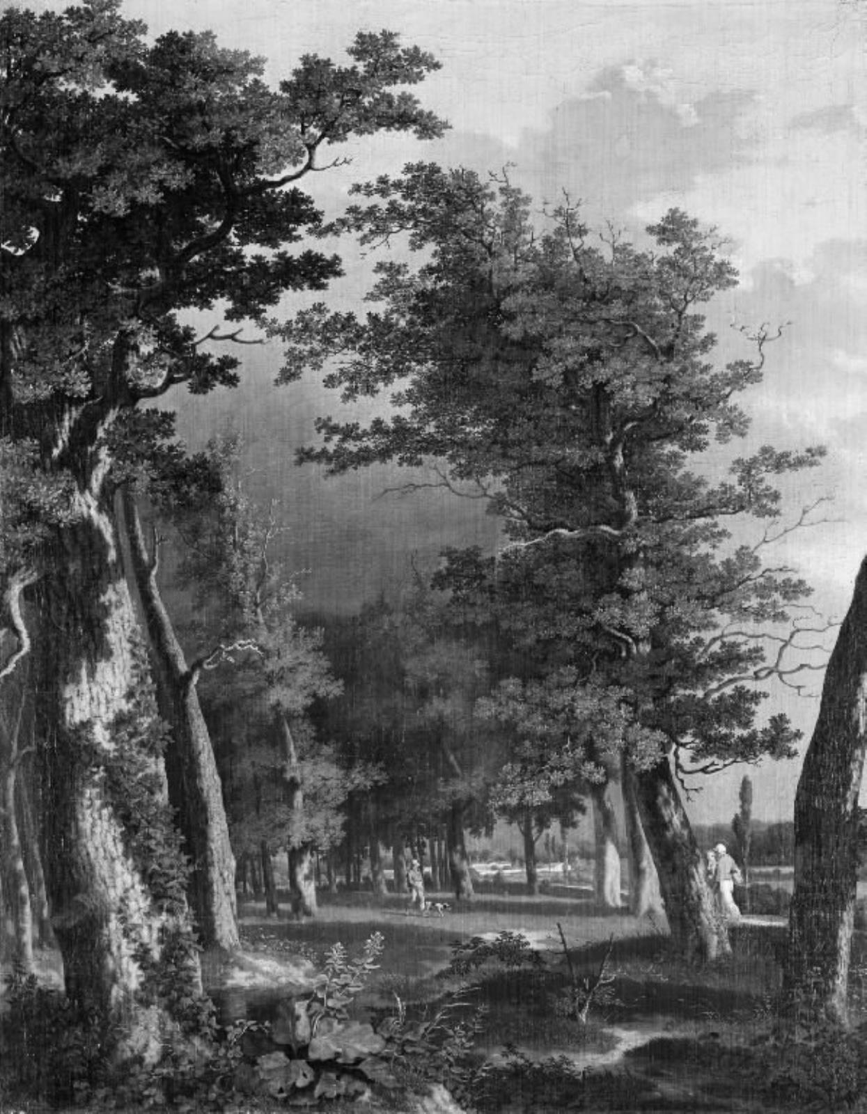 C.W. Eckersberg, Landskab med træer i omegnen af Paris