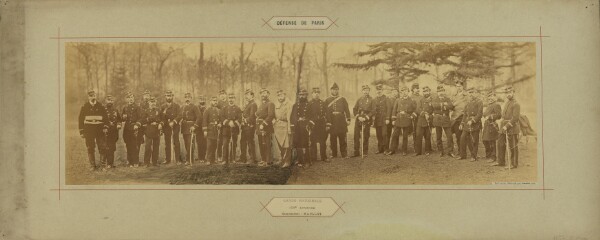 André Adolphe-Eugène Disdéri, Garde Nationale, 155e Bataillon, Commandant: Raullot