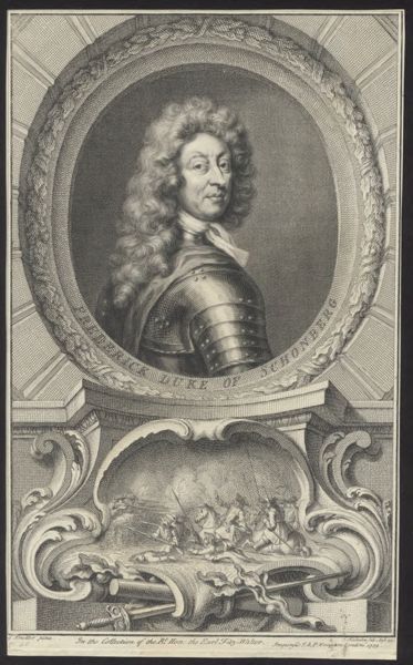 Jacob Houbraken, Portrait of Frederick Duke of Schonberg