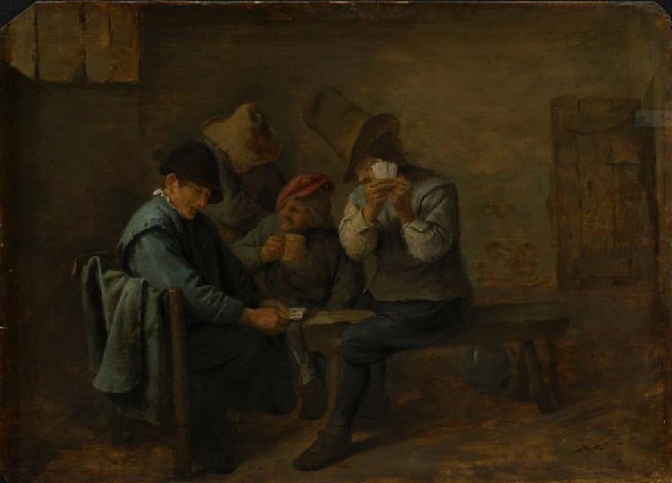 Adriaen Brouwer, Peasants playing cards