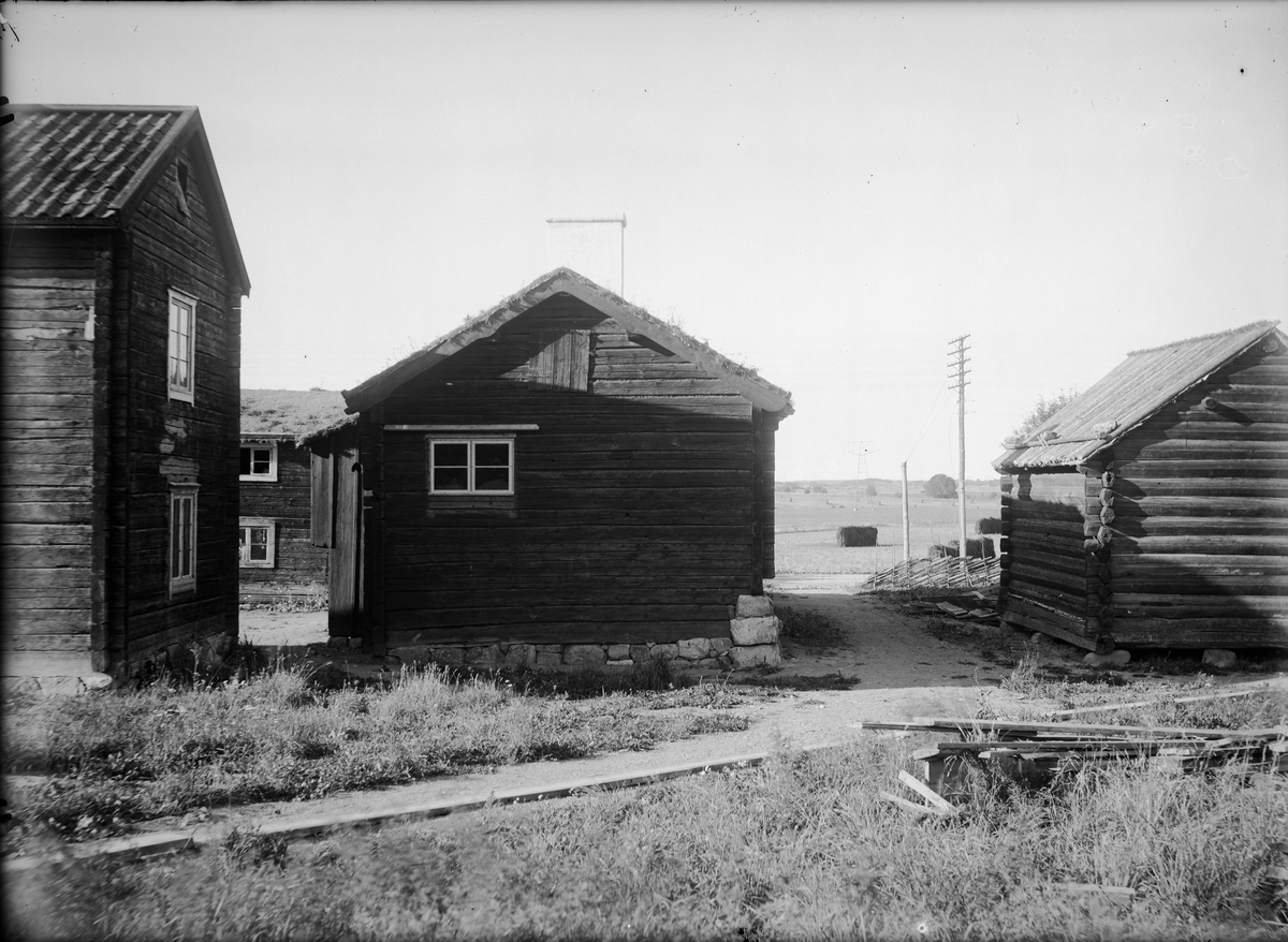 Paul Sandberg, Friluftsmuseet Disagården under uppförande, Gamla Uppsala 1930 - 1931