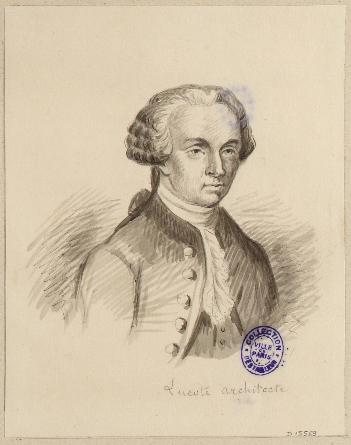 Anonyme, Portrait de l'architecte Lucote