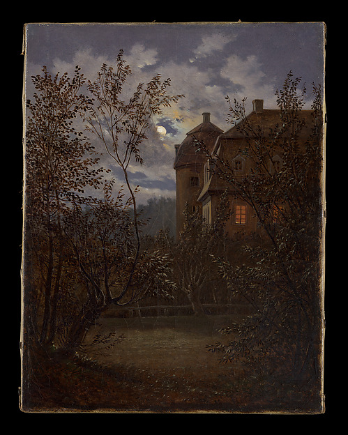 Carl Gustav Carus, Schloss Milkel in Moonlight