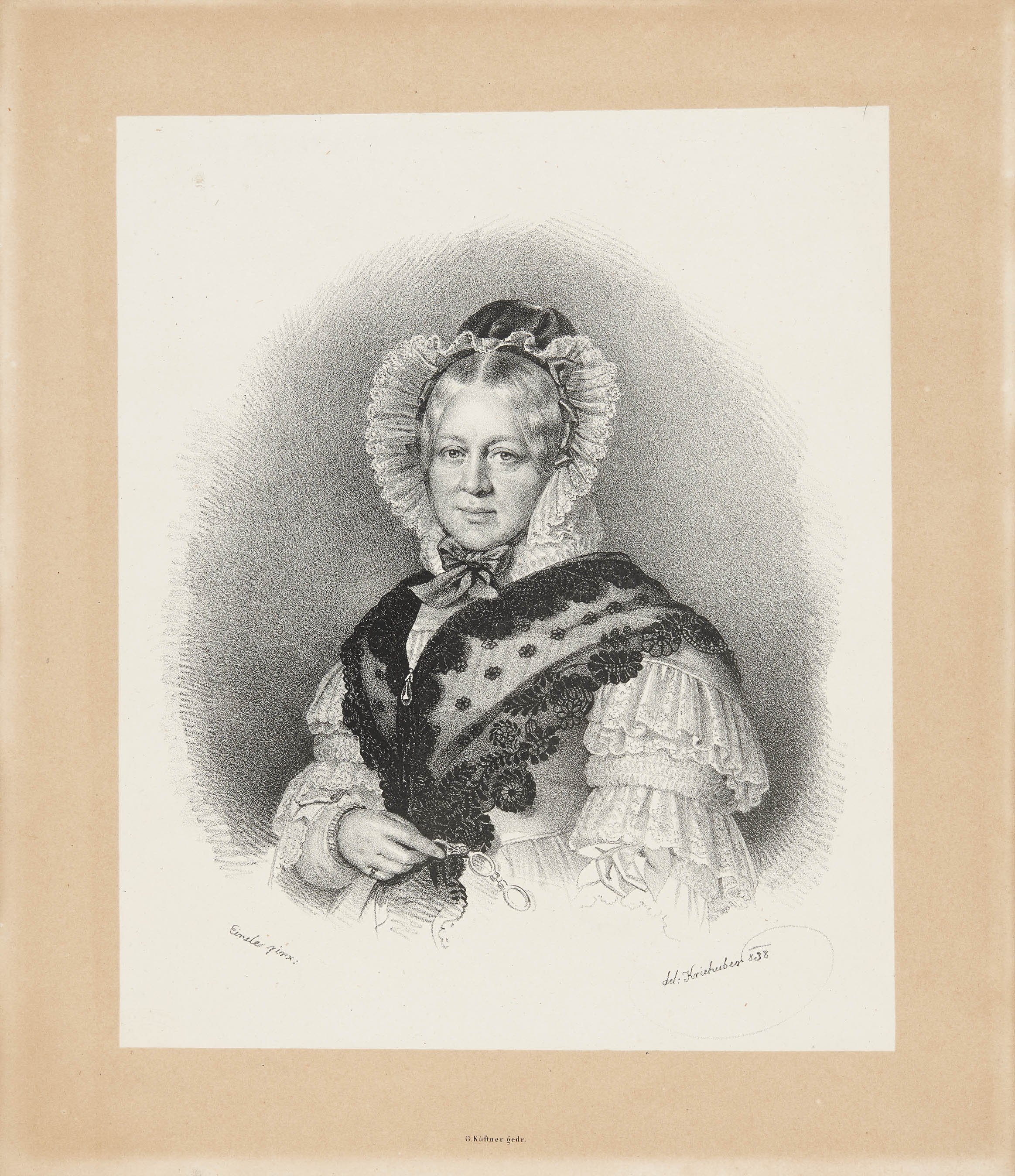 Josef Kriehuber, Bildnis Herzogin Henriette von Württemberg