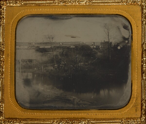 Unknown, [Long View of a Train on Enbankment]