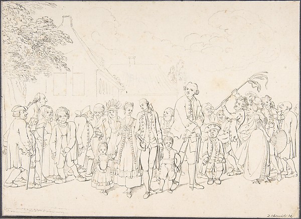 Daniel Nikolaus Chodowiecki, An Aristocratic Family Visiting Paupers