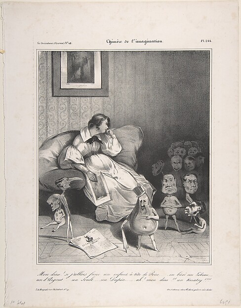 Honoré Daumier, Chimera of the imagination, from "La Caricature"