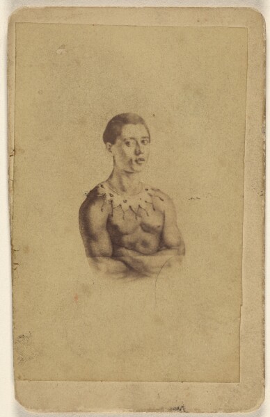 Unknown, [Copy of a painting of a black man wearing a harlequin's collar]
