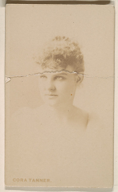 Kinney Brothers Tobacco Company, Cora Tanner, from the Actresses series (N246), Type 1, issued by Kinney Brothers to promote Sporting Extra Cigarettes