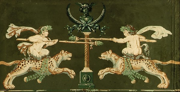 Anonymous, French, 18th century, Satyrs Jousting