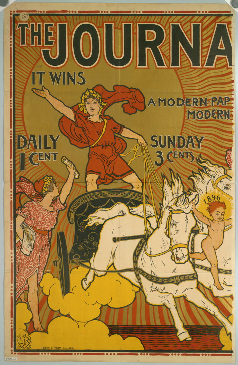 LouisJohnRhead, THE JOURNAL; IT WINS; A MODERN PAPER AT A MODERN PRICE; 1896 (linker Teil)