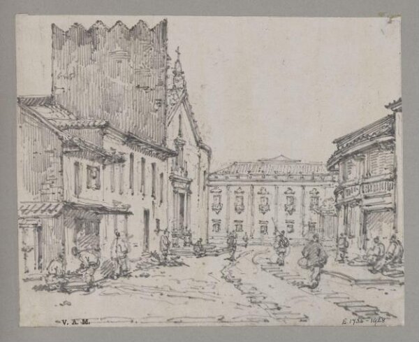 George Chinnery, Misericordia Church and Senate House, Macao