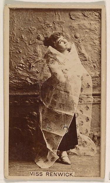 Kinney Brothers Tobacco Company, Miss Renwick, from the Actresses series (N245) issued by Kinney Brothers to promote Sweet Caporal Cigarettes