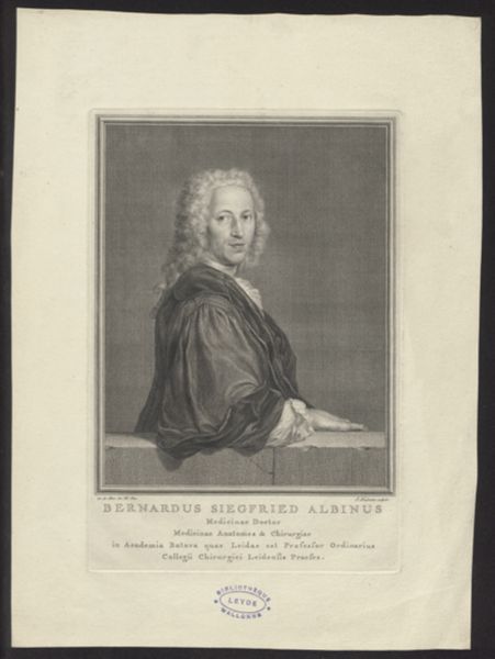 Jacob Houbraken, Portrait of Bernardus Siegfried Albinus, doctor of medicine at Leiden