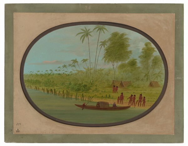 George Catlin, Painting the Tobos Chief