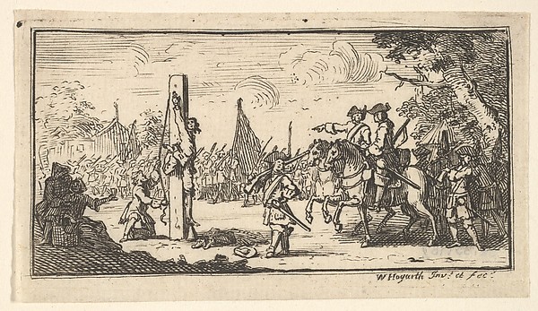 William Hogarth, Hanging by the Thumbs (Modern Military Punishments)