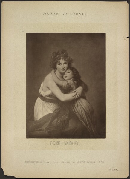 Adolphe Braun, [The Artist and her Daughter, by Vigee-Lebrun, Musée du Louvre]