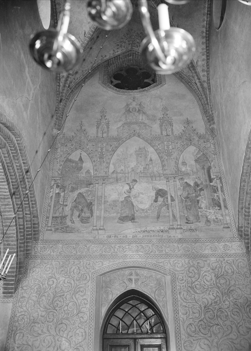 Gunnar Sundgren, Kalkmålning av Albertus Pictor och bildsvit av Nils Asplund i Helga Trefaldighets kyrka, Uppsala 1941
