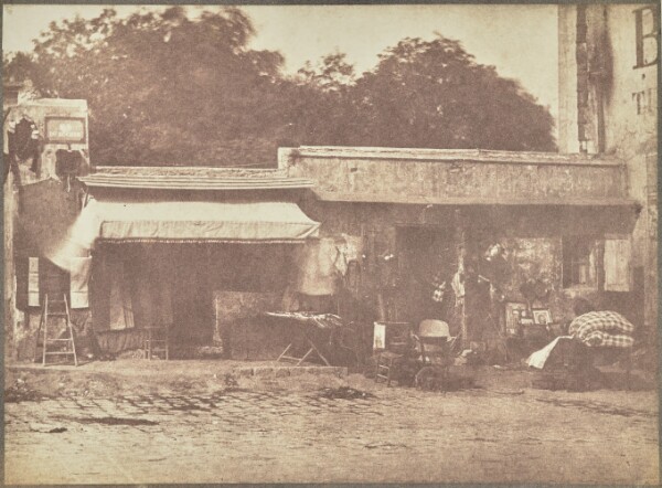 Hippolyte Bayard, [Flea Market Stalls on rue du Rocher]