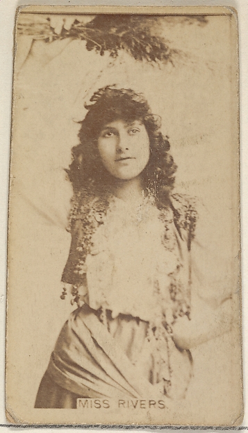 Allen & Ginter, Miss Rivers, from the Actors and Actresses series (N45, Type 8) for Virginia Brights Cigarettes